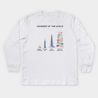 Product Backlog : a wonder of the world Kids Long Sleeve T-Shirt